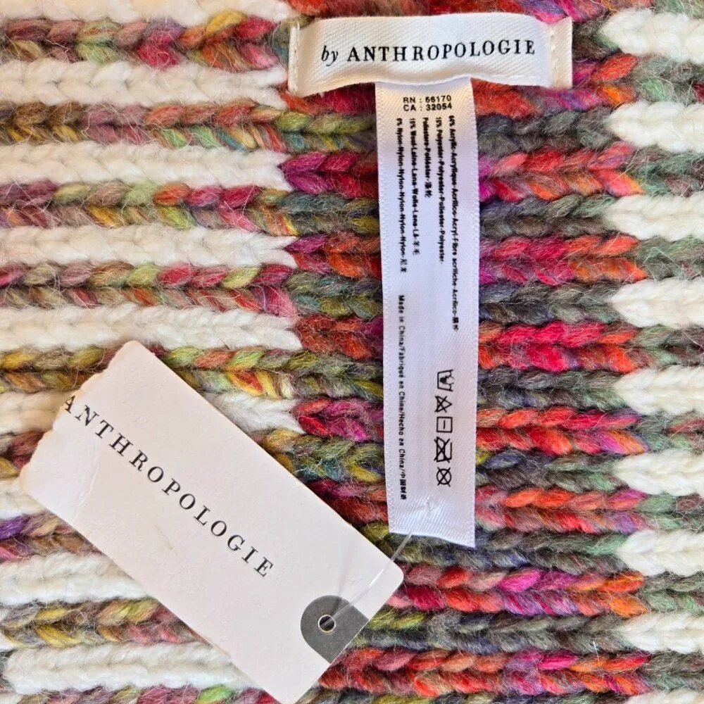 NWT Anthro Scarf Thick Colorful